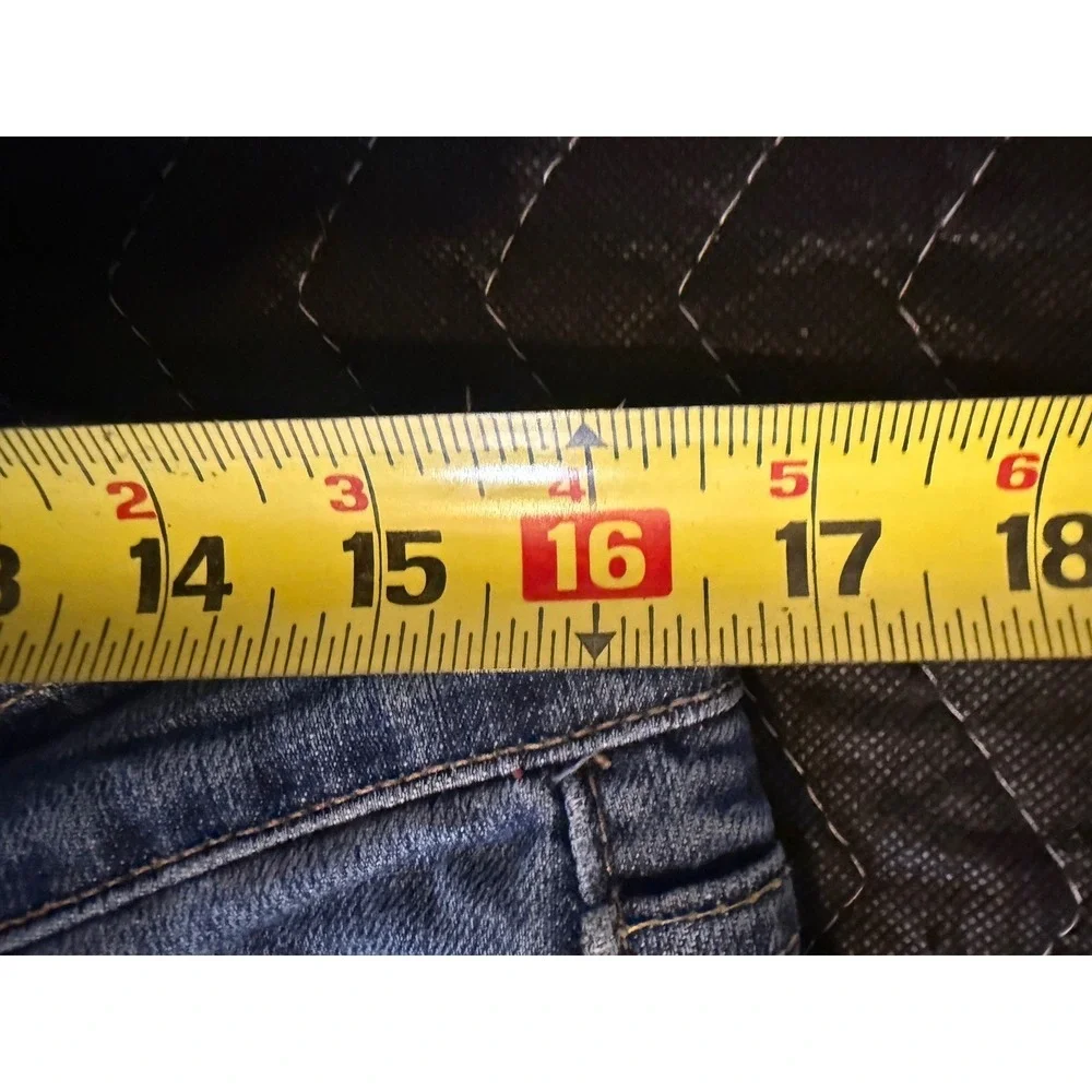 Gap 1969 Boot Cut Jeans Women's Size 12A Blue Stretch Denim Medium Wash Frayed
